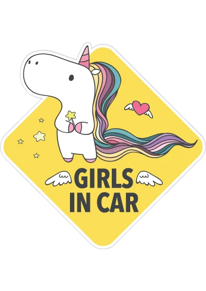 Girls In Car Araba Sticker