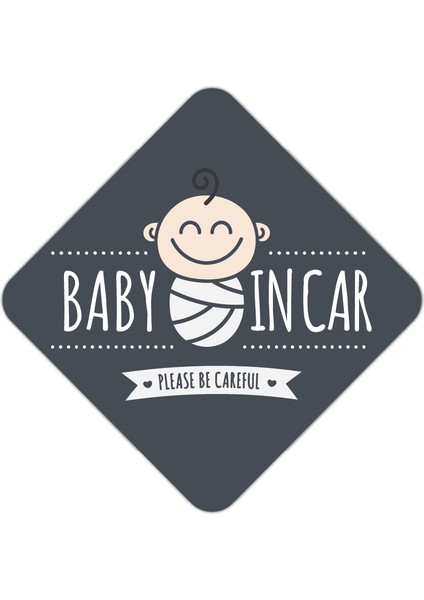 Baby In Car Araba Sticker