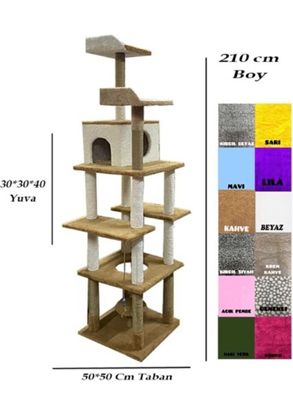 Pethome Duman Kedi Evi Tırmalama Tahtası Kedi Oyun Evleri