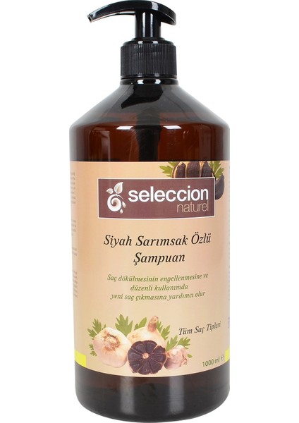 Naturel Siyah Sarımsak Özlü Şampuan 1000 Ml