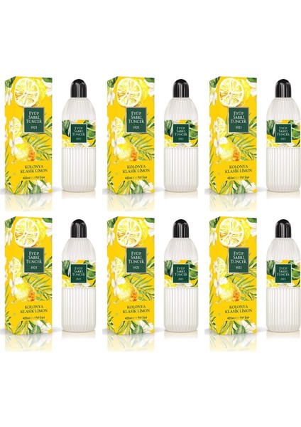 Klasik Limon Kolonyası 80 Derece Pet 400 ml x 6