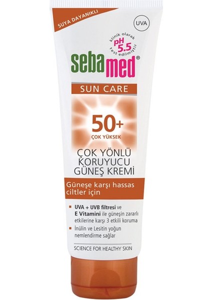 Spf 50 Çok Yönlü Koruyucu Güneş Kremi 75 Ml