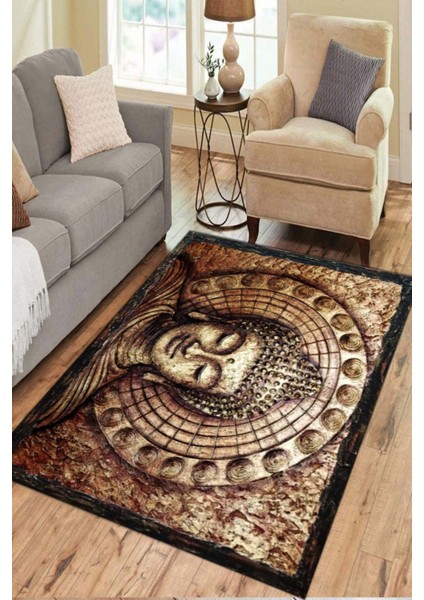 Esta Antik Desenli Halı (Makinada Yıkanabilir Kaymaz Dot Taban) - ES1314