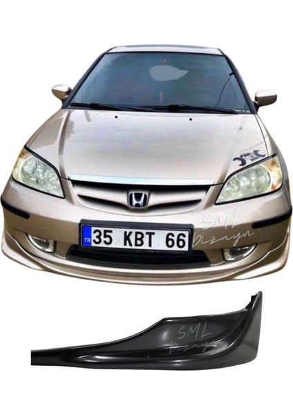 SML Dizayn Honda Civic Vtec 2 S2000 Ön Ek-Lip / Plastik Ön Tampon Ek Karlık Boyasız