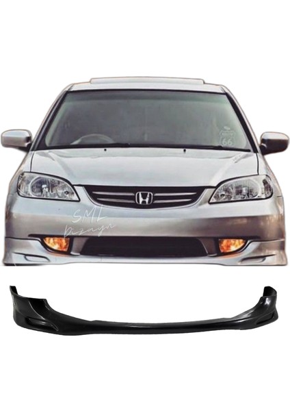 SML Dizayn Honda Civic Vtec 2 Makyajlı Mugen Ön Ek-Karlık Plastik  2004-2006