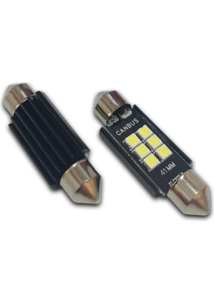 41 mm Canbus Sofit LED Ampul Süper Beyaz 6 Smd Parlak Beyaz, Plaka, Bagaj, Tavan Aydınlatma,