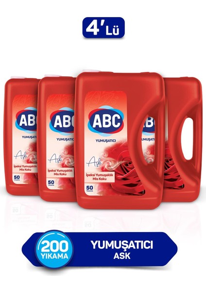 Yumuşatıcı  Aşk 5 lt 4'lü Set