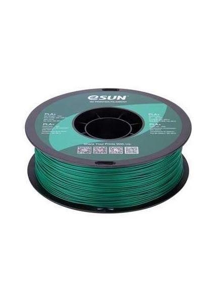 1,75 mm PLA Plus (PLA+) Yeşil Filament (1 KG)