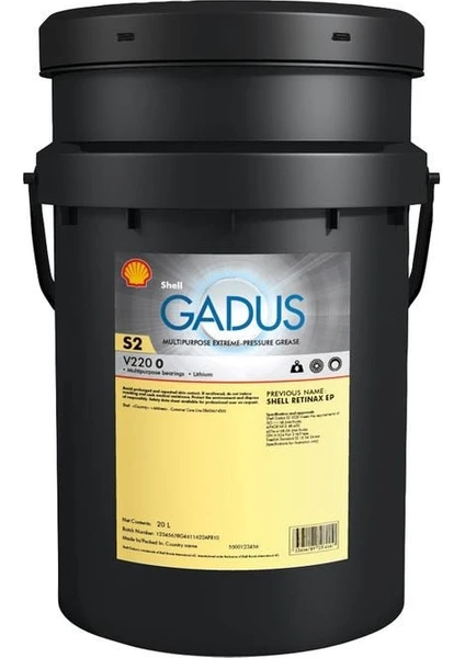 Gadus S2 V220 0 Gres Yağı 18 kg