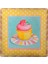 Decotown Duvar Panosu 40*40 Cup Cake Muffin Motifli Duvar Süsü- 1