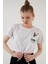 Baskılı Bisiklet Yaka Bağlama Detaylı % 100 Pamuk T Shirt Kadın T Shirt 5411097 3