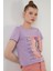 Baskılı Bisiklet Yaka % 100 Pamuk T Shirt Kadın T Shirt 6001003 1