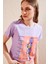 Baskılı Bisiklet Yaka % 100 Pamuk T Shirt Kadın T Shirt 6001003 2