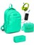 Coral High Kız Çocuk Su Yeşili 3'lü Okul Çantası Takımı USB Soketli Kullanışlı Tasarım 1