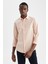 Slim Fit Uzun Kollu %100 Pamuk Gömlek R1680AZ22SP 3
