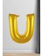 U Harfi Folyo Balon Gold 100 cm 40 Inç 1 Metre Altın 1