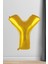 Y Harfi Folyo Balon Gold 100 cm 40 Inç 1 Metre Altın 1