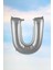 U Harfi Gümüş Folyo Balon 100 cm 40 Inç 1 Metre Silver 1