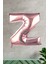 Z Harfi Rose Gold Folyo Balon 100 cm 40 Inç 1 Metre Baş Harf Balon 1