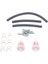6mm Gaz Benzinli Boru Hortumu Hattı + 4 Klipler + Tank Switc () Siyah (Yurt Dışından) 1