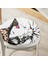 Real Homes Şapkalı Fashion Girl Desenli Yuvarlak Fermuarlı Sandalye Minderi 1