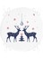 Real Homes Mery Christmas Geyik Tasarımlı Dijital Baskılı Yuvarlak Fermuarlı Sandalye Minderi 4