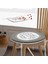 Real Homes Home Sweet Home Dijital Baskılı Yuvarlak Fermuarlı Sandalye Minderi 3
