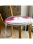 Real Homes Sulu Boya Özel Tasarım Fashion Women Dijital Baskılı Yuvarlak Fermuarlı Sandalye Minderi 3