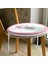Real Homes Fashion Girl Dijital Baskılı Modern Yuvarlak Fermuarlı Sandalye Minderi 3