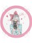 Real Homes Fashion Girl Dijital Baskılı Modern Yuvarlak Fermuarlı Sandalye Minderi 4