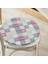 Real Homes Patchwork Desenli Özel Tasarım Dijital Baskılı Modern Yuvarlak Fermuarlı Sandalye Minderi 1