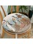 Real Homes Girit Uygarlığı With Minoan Motif Modern Yuvarlak Fermuarlı Sandalye Minderi 2