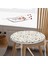 Real Homes Geometrik Motifli Dijital Baskılı Yuvarlak Fermuarlı Sandalye Minderi 3