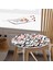Real Homes Labirent Çizimli Modern Dijital Baskılı Yuvarlak Fermuarlı Sandalye Minderi 3