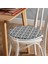 Real Homes Damask Motifli Modern Yuvarlak Fermuarlı Sandalye Minderi 2