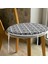 Real Homes Damask Motifli Modern Yuvarlak Fermuarlı Sandalye Minderi 3