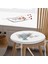 Real Homes Geyik Çizimli Modern Dijital Baskılı Yuvarlak Fermuarlı Sandalye Minderi 3