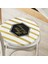 Real Homes Beyaz Zemin Üzerinde Gold Detaylı Happy Holidays Yazılı Dijital Baskılı Modern Yuvarlak Fermuarlı Sandalye Minderi 2
