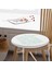 Real Homes Bulut Mavi Home Sweet Home Yuvarlak Fermuarlı Sandalye Minderi 3