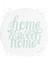 Real Homes Bulut Mavi Home Sweet Home Yuvarlak Fermuarlı Sandalye Minderi 4