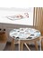 Real Homes Realhomes Puanlı Çöl Bitkisi Modern Yuvarlak Fermuarlı Sandalye Minderi 3