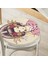 Real Homes Masum Baskan Japon Kız Motifli Modern Yuvarlak Fermuarlı Sandalye Minderi 2