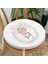 Real Homes Fashion Girl Dijital Baskılı Modern Yuvarlak Fermuarlı Sandalye Minderi 1