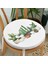 Real Homes Beatiful Cactus Dijital Baskılı Yuvarlak Fermuarlı Sandalye Minderi 1