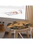 Real Homes Etnik Afrika Desenli Modern Yuvarlak Fermuarlı Sandalye Minderi 3