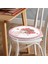 Real Homes Fashion Girl Dijital Baskılı Modern Yuvarlak Fermuarlı Sandalye Minderi 1