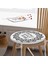 Real Homes Home Sweet Home Dijital Baskılı Yuvarlak Fermuarlı Sandalye Minderi 3