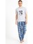 Erkek Baskılı Pijama Takımı Kısa Kollu Tampap 2170-K 2