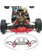 Wltoys 104001 Için Metal Ön Tampon 1/10 Ölçekli Rc Buggy Yükseltme Parçaları Kırmızı (Yurt Dışından) 3