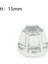 Tekerlek Hex Hubs Tekerlekler Eksenel 1/10 D90 1.9 / 2.2 Inç Tekerlek Rc Kamyon 15MM Gümüş (Yurt Dışından) 2